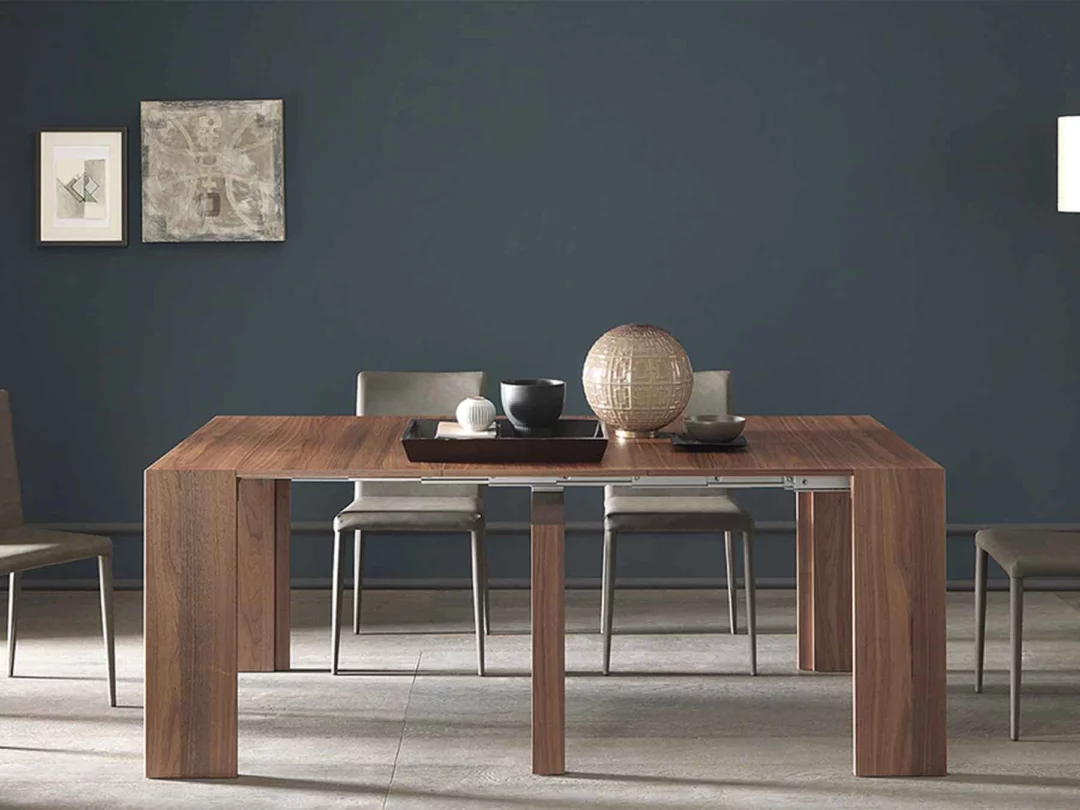 Table console extensible bois