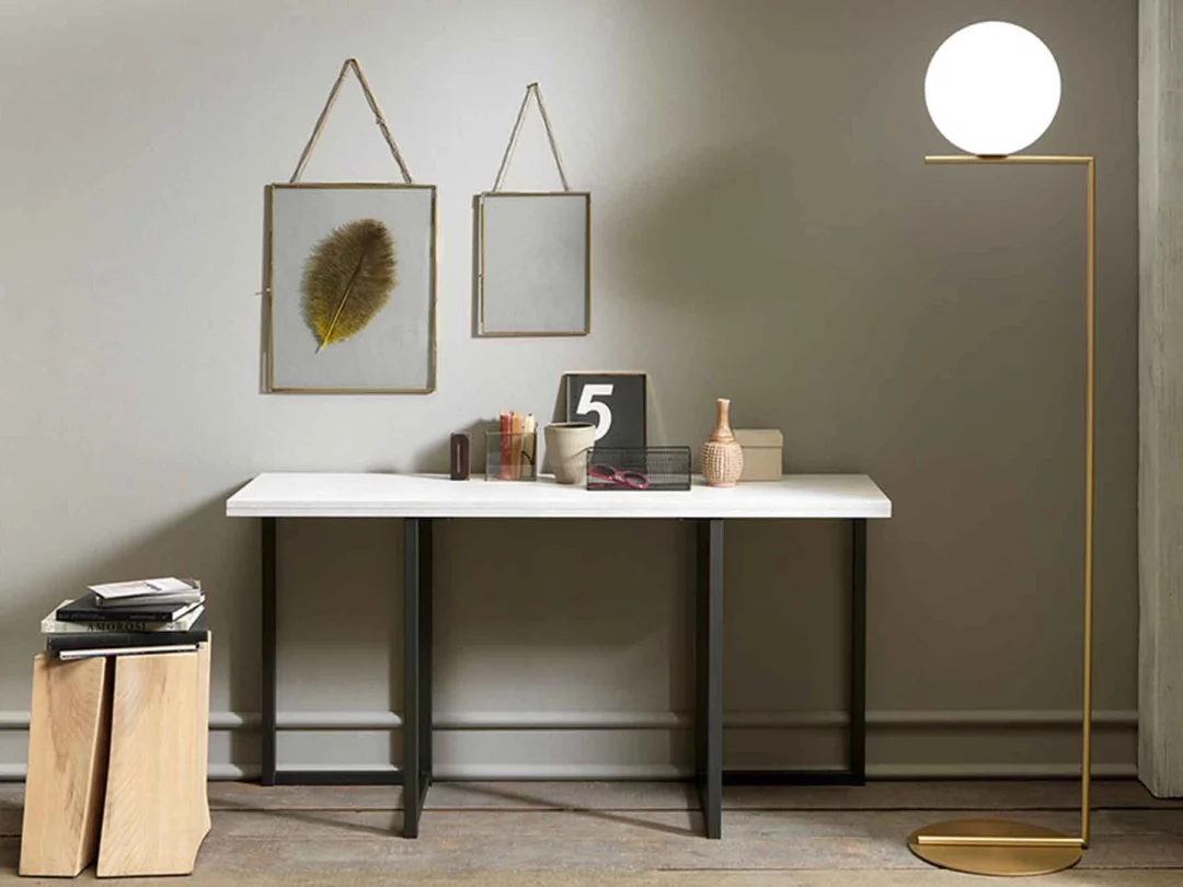 Table console extensible style industriel