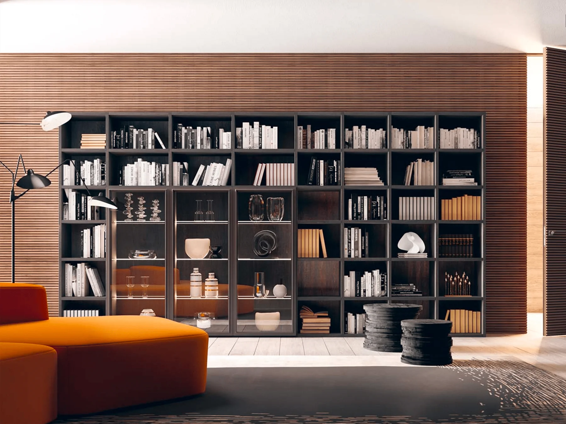 Bibliothèque moderne sur mesure