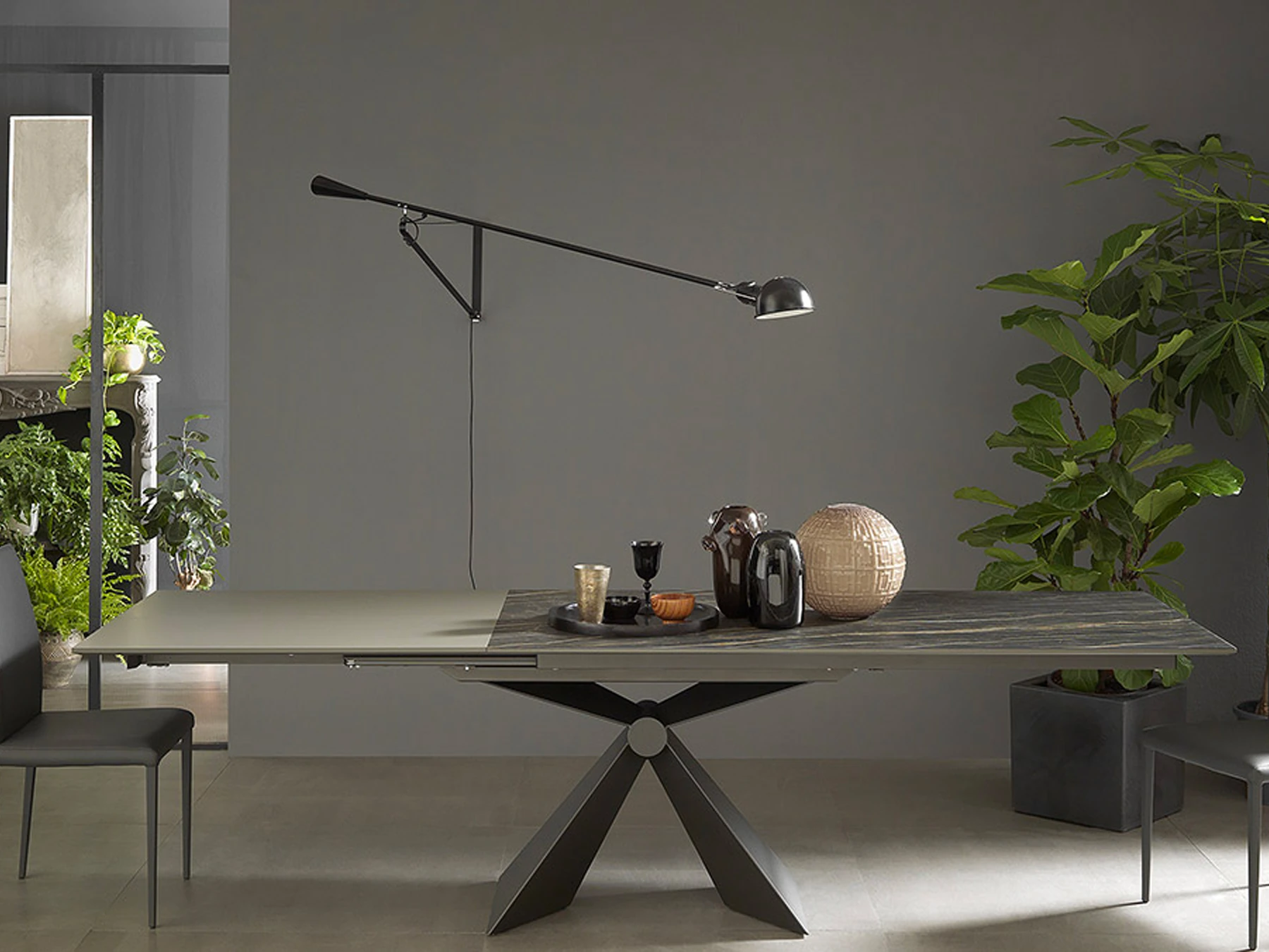 Grande table extensible