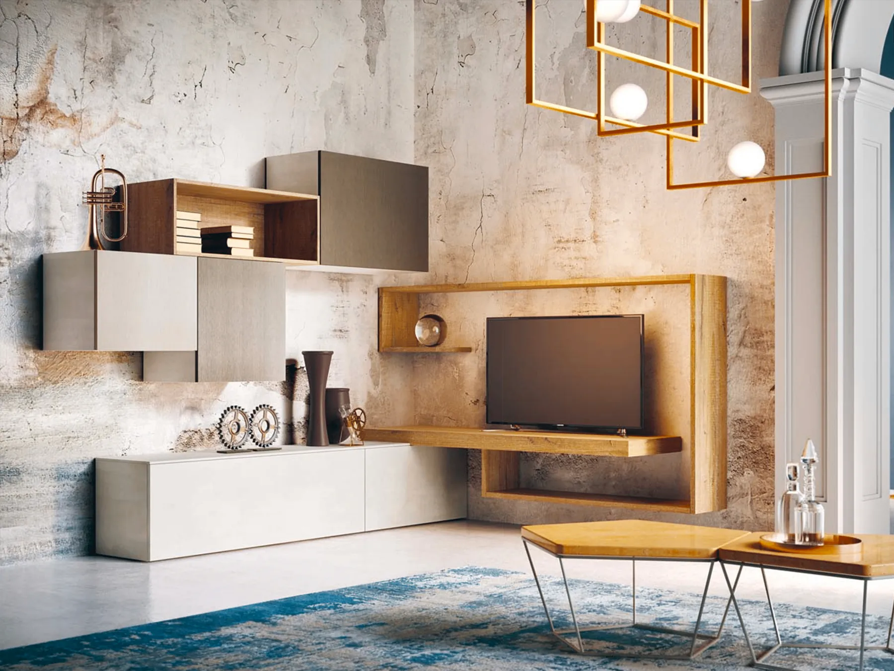 Meuble angle TV