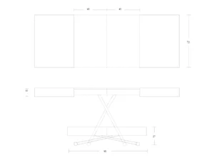 Table basse relevable dimensions