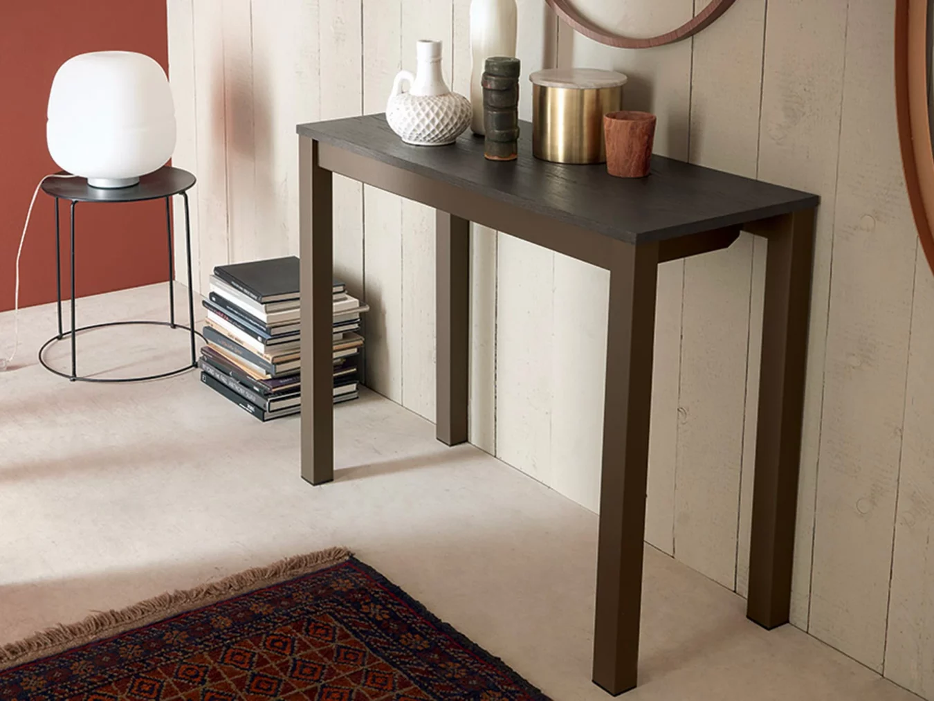 Table console extensible bois minimaliste