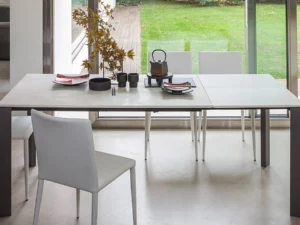 Table extensible blanche