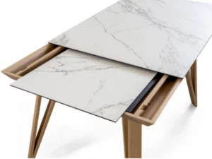 Table extensible plateau en marbre