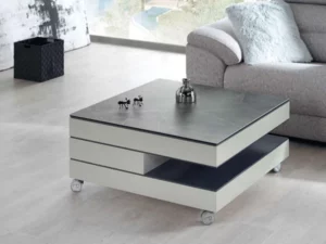 Table basse plateau relevable céramique