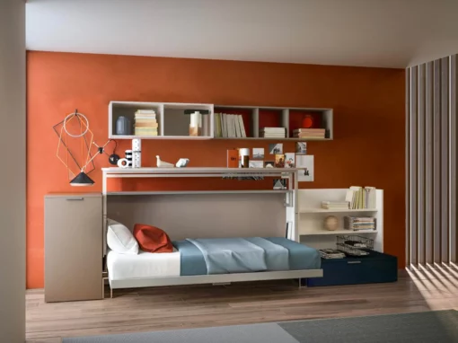 Lit escamotable bureau CABRIO