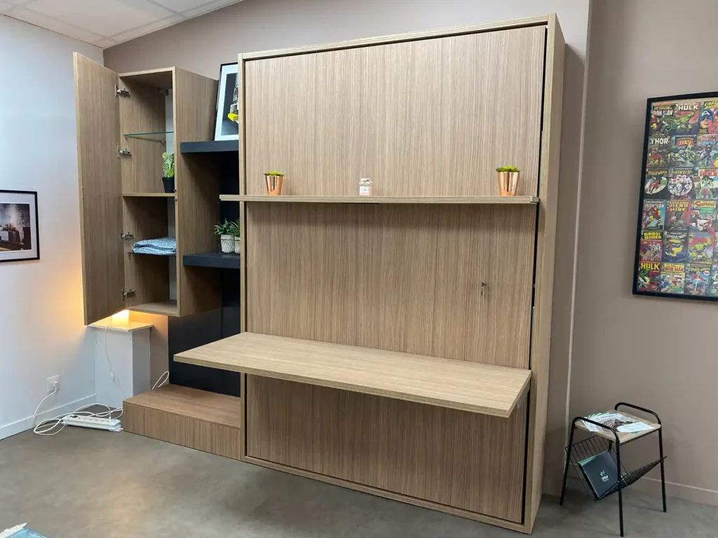 Lit escamotable bureau composition Seconde Main